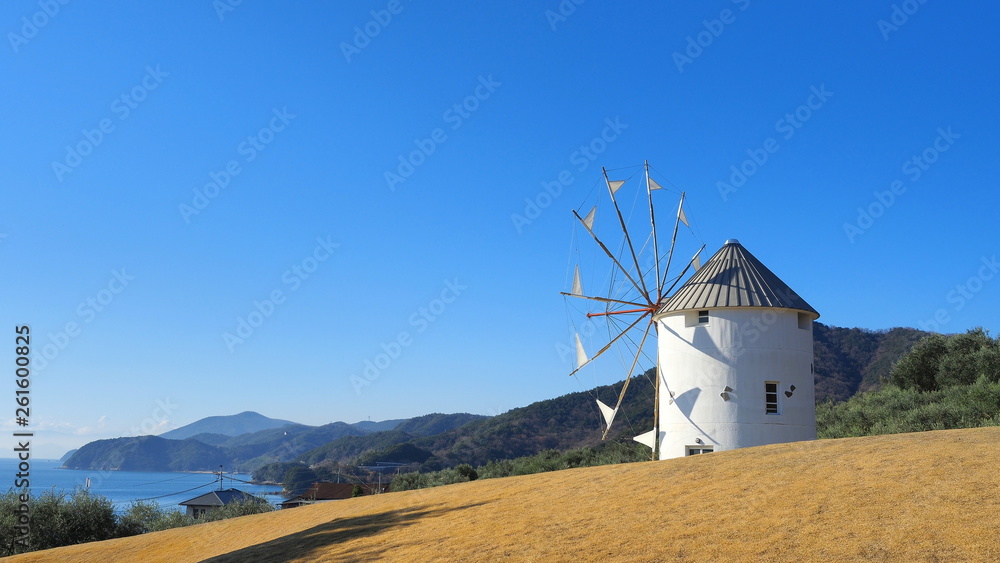 小豆島オリーブ公園ギリシャ風車2 Stock Photo Adobe Stock 小豆島オリーブ公園ギリシャ風車2 Stock Photo Adobe Stock