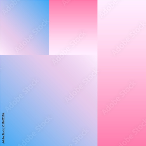 Vector Geometric Smooth blue pink gradient Background. Material Design