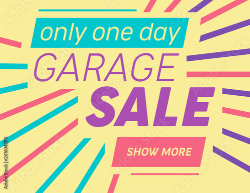 Modern Template for Garage or Yard Sale Event Announcement