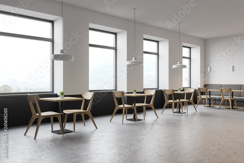 Modern coffee shop interior