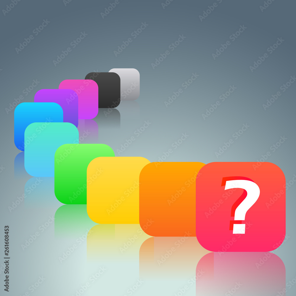 Question marks background. Vector eps10. Stock Vector | Adobe Stock