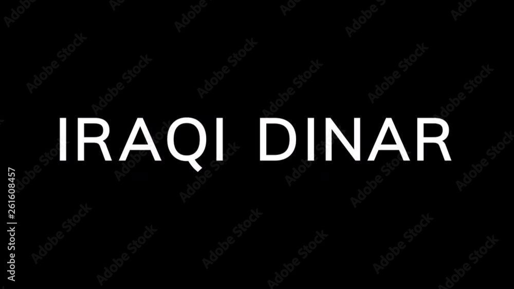 From the Glitch effect arises Currency name IRAQI DINAR. Then the TV turns off. Alpha channel Premultiplied - Matted with color black From the Glitch effect arises Currency name IRAQI DINAR. Then the TV turns off. Alpha channel Premultiplied - Matted with color black