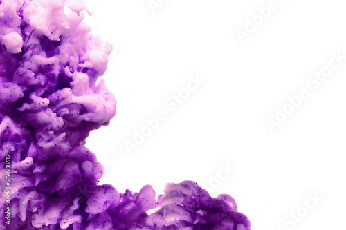 Violet color in water 