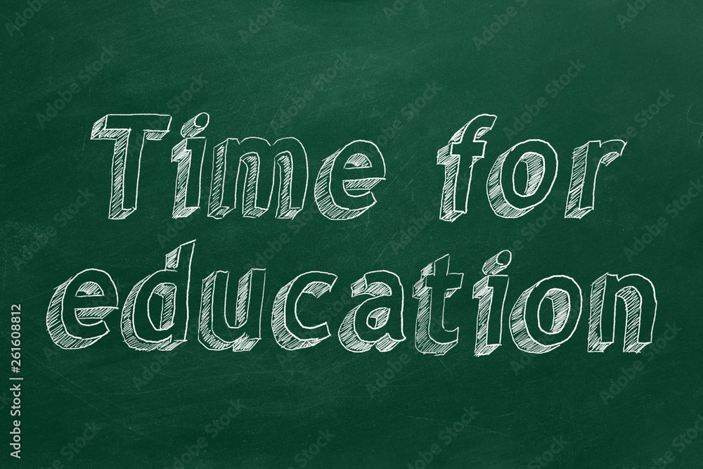 Obraz premium Time for education