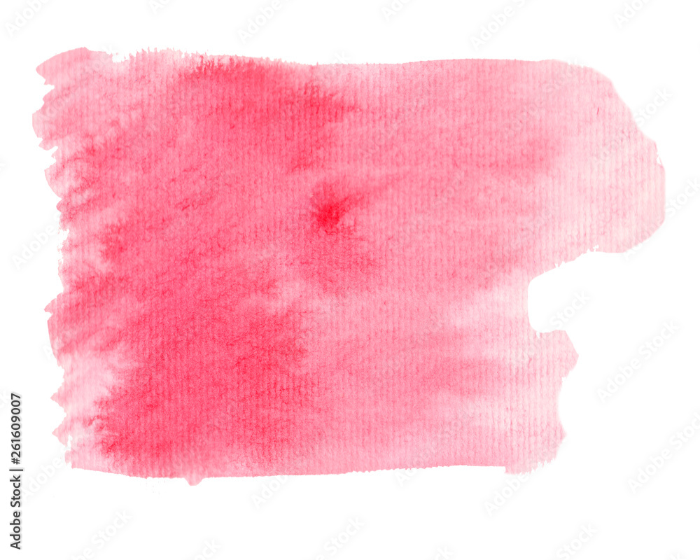 Abstract watercolor background in pink color