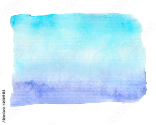 Abstract watercolor background in blue color