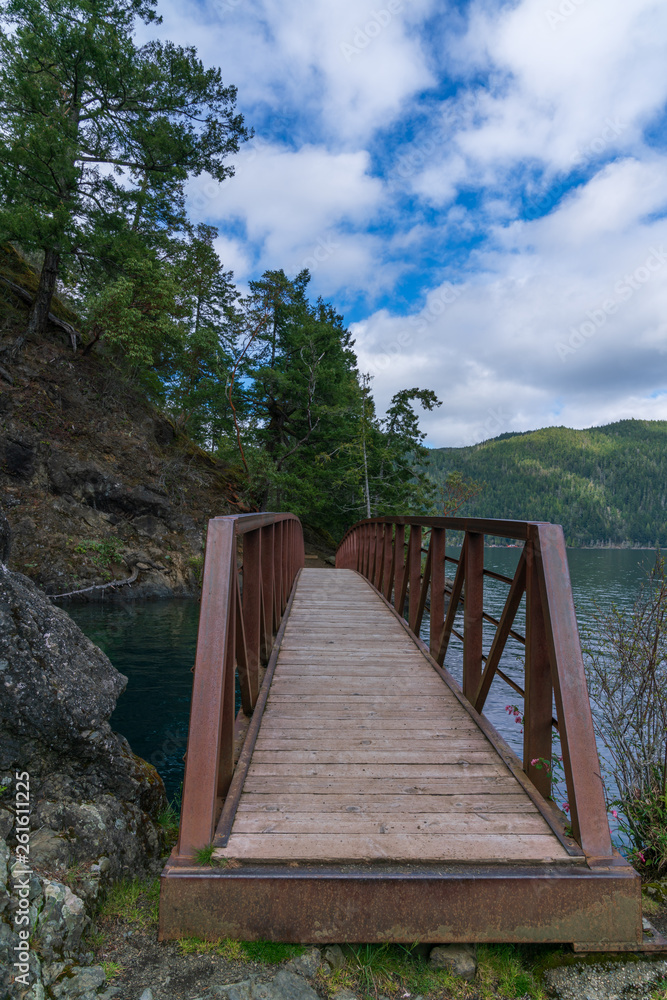 Fototapeta premium Old Country Foot Bridge