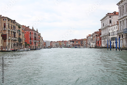 Venice Venezia Italy 2019 march city view from ship. Renaissance Buildings in sea © TrainedPets