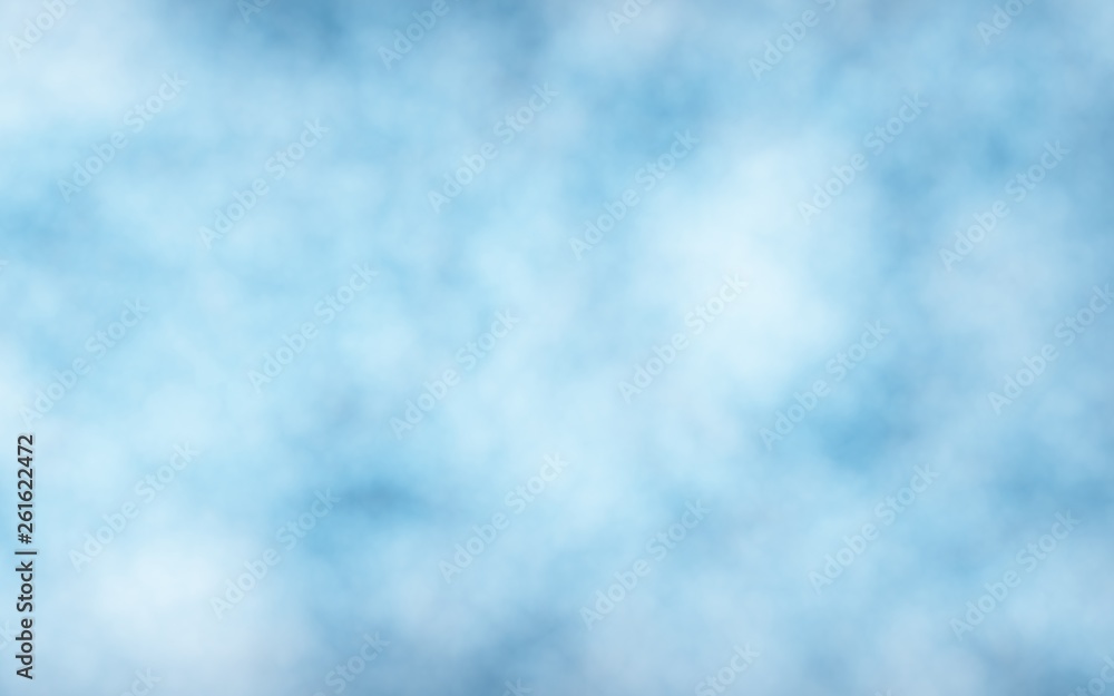 Background of abstract white color smoke isolated on blue color background. The wall of white fog. 3D illustration Background of abstract white color smoke isolated on blue color background. The wall of white fog. 3D illustration