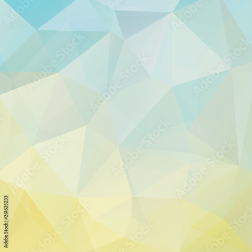Background of pastel blue, yellow geometric shapes. Mosaic pattern. Vector EPS 10. Vector illustration.
