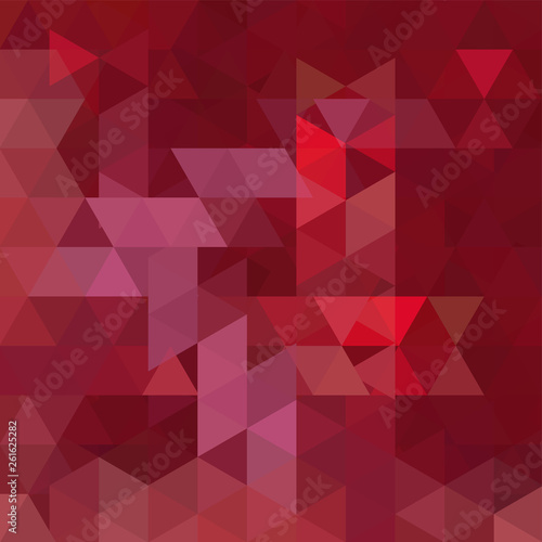 Triangle vector background. Can be used in cover design, book design, website background. Vector illustration. Red, brown colors.