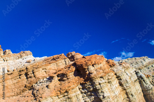 Layers of Orange Sedimentary Rock