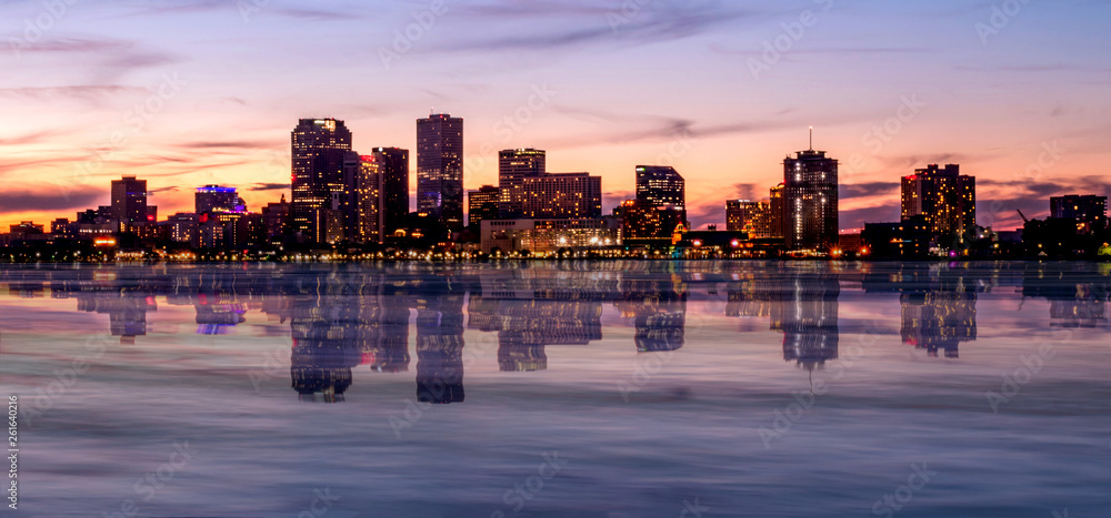 Εκτύπωση καμβά Downtown New Orleans under sunset