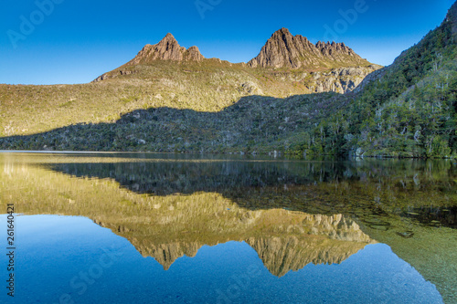 Cradle Mountain Across Dave Lake, Cradle Mountain National Park, Tasmania, Australia