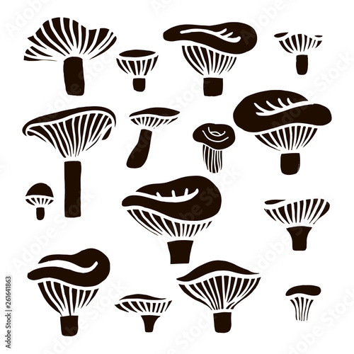 Set of mushrooms6