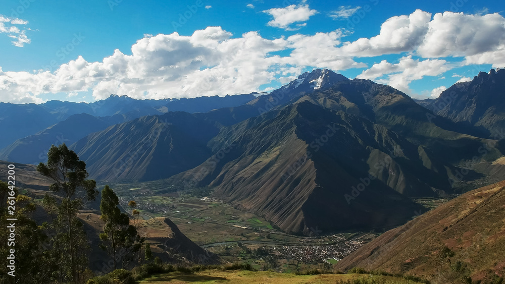 afternoon view of sacred valley near ollaytantambo