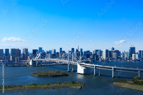 (東京都-都市風景)レインボーブリッジと東京湾岸風景２ © moarave
