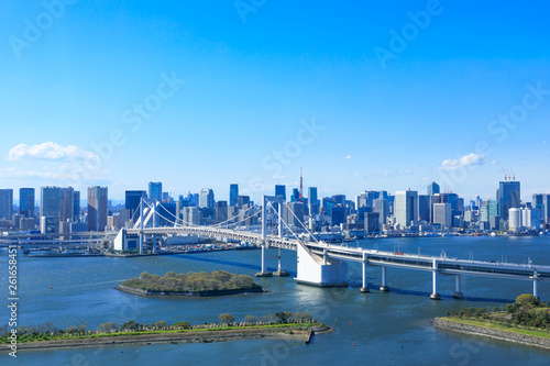(東京都-都市風景)レインボーブリッジと東京湾岸風景３ © moarave