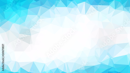 Abstract Blue and White Polygonal Background Image