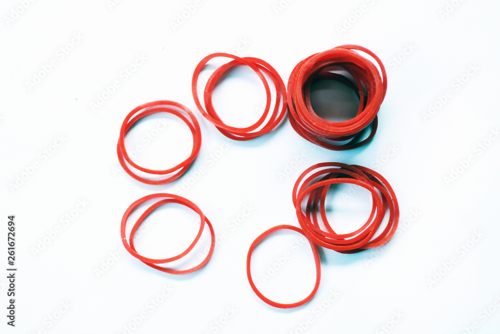 elastic ring isolated on white background elastic ring isolated on white background