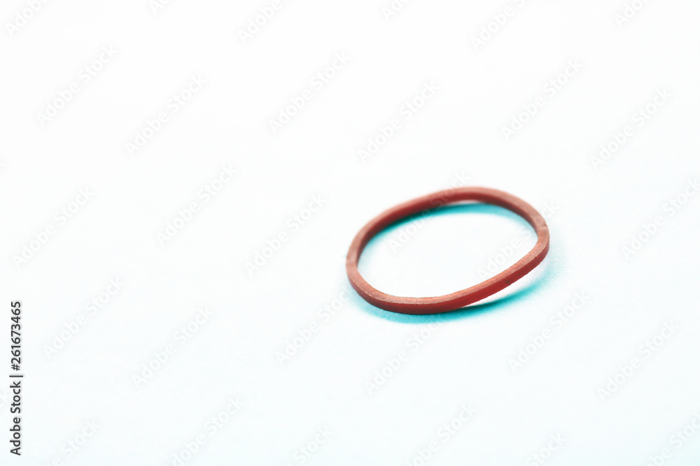 elastic ring isolated on white background elastic ring isolated on white background