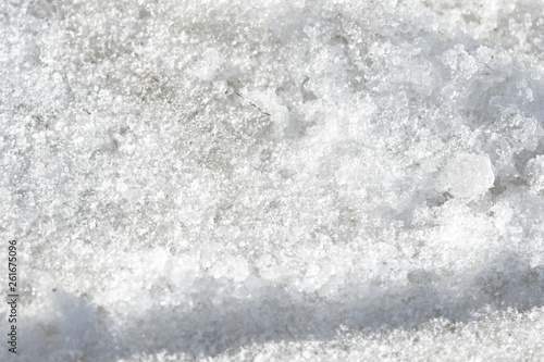 Wallpaper Mural Early spring snow background and texture close up Torontodigital.ca