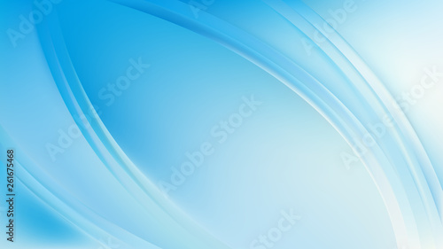 Abstract Glowing Light Blue Wave Background Vector Graphic