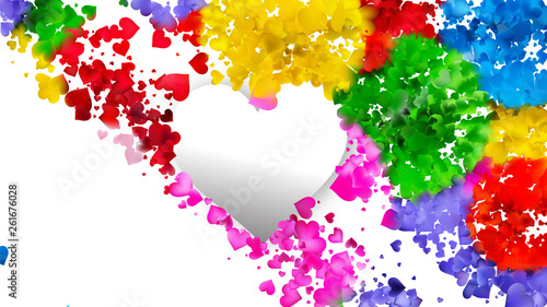 Colorful Valentines Day Background