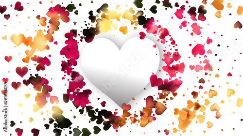 Light Color Heart Background