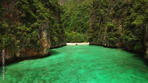 Perfect Beach by Drone, Koh Phi Phi, Thailand