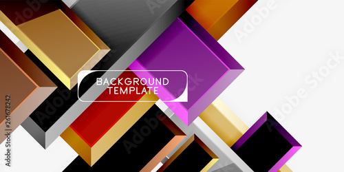 Glossy arrows geometric background