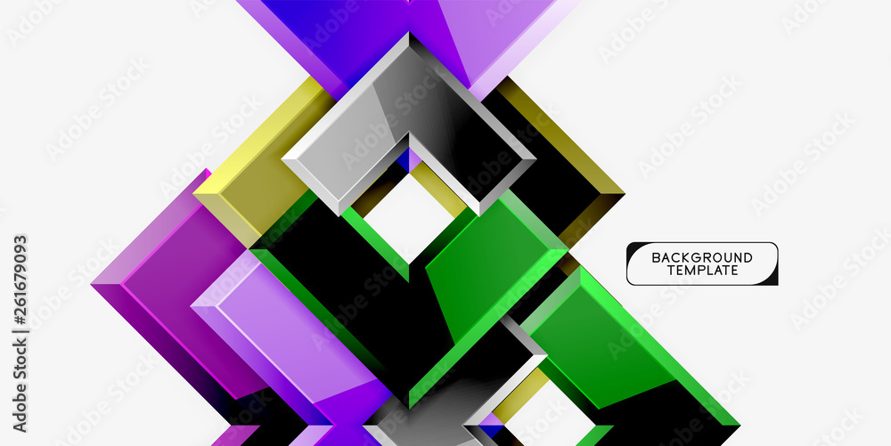 Glossy modern geometric background, abstract arrows composition Glossy modern geometric background, abstract arrows composition