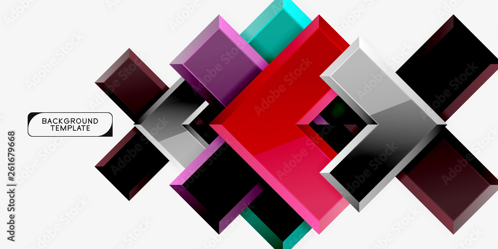 Glossy arrows background