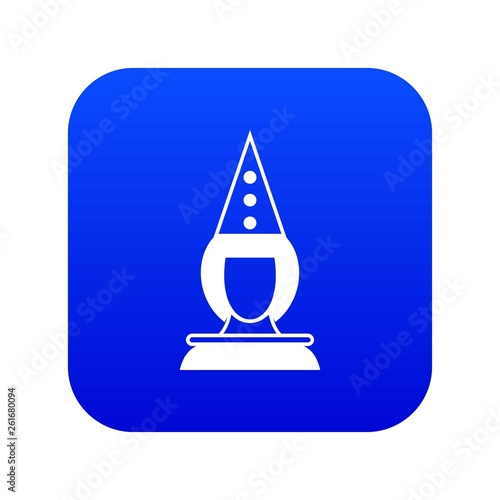 Pierrot clown icon digital blue for any design isolated on white vector illustration
