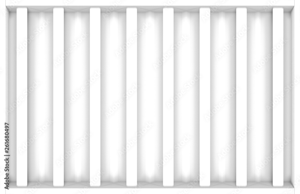 3d rendering. modern white vertical bar design wall background. 3d rendering. modern white vertical bar design wall background.