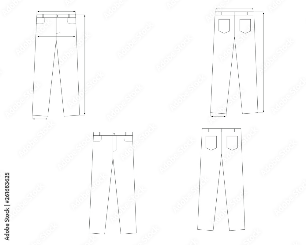 pants vector size chart pants vector size chart