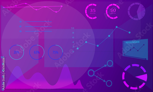 Abstract business background, analysis concept, web design.