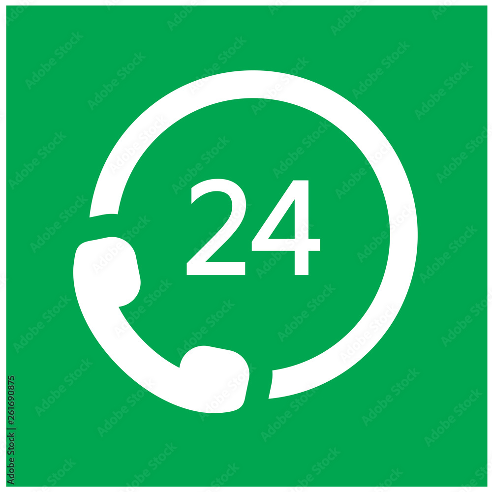 7/24 hours call icon..24/7 customer service icon.Twenty-four hour service icon.mobile flat symbo 7/24 hours call icon..24/7 customer service icon.Twenty-four hour service icon.mobile flat symbo