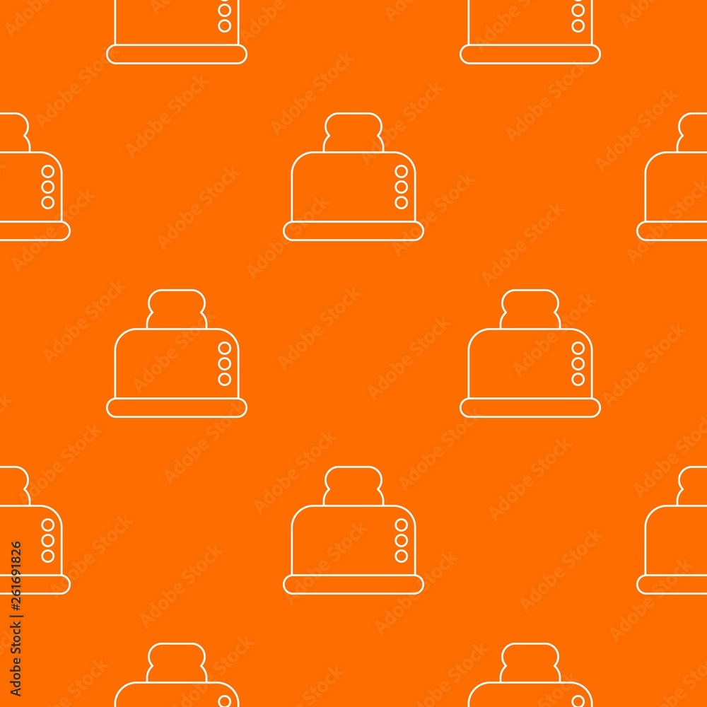 Steal toaster pattern vector orange for any web design best Steal toaster pattern vector orange for any web design best