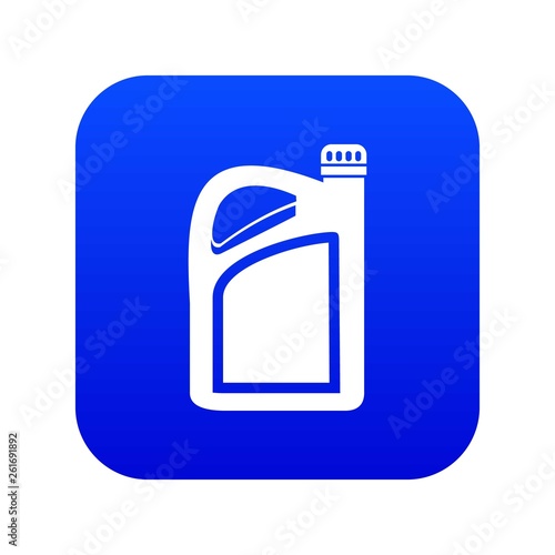 Jerrycan icon digital blue for any design isolated on white vector illustration