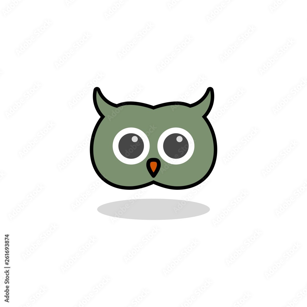 Owl icon or logo Owl icon or logo