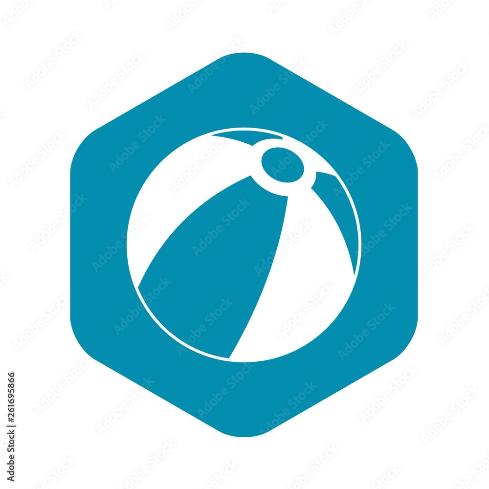 Beach ball icon. Simple illustration of beach ball vector icon for web Beach ball icon. Simple illustration of beach ball vector icon for web
