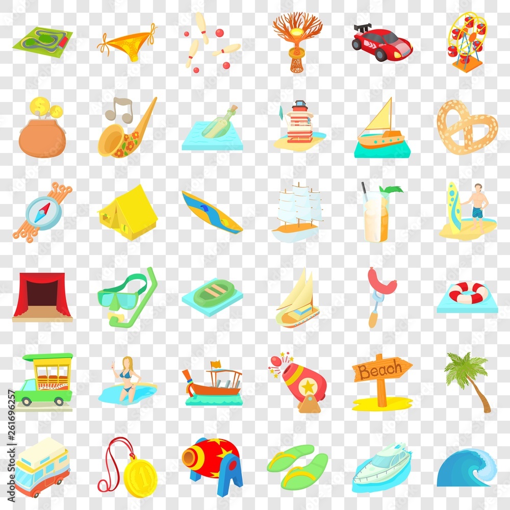 Traffic icons set. Cartoon style of 36 traffic vector icons for web for any design Traffic icons set. Cartoon style of 36 traffic vector icons for web for any design