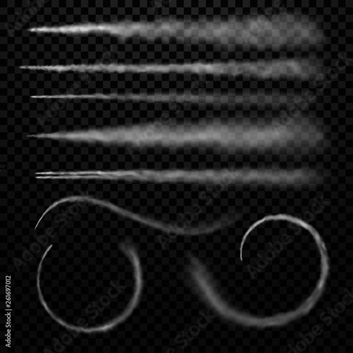 Canvas Print Airplane smoke