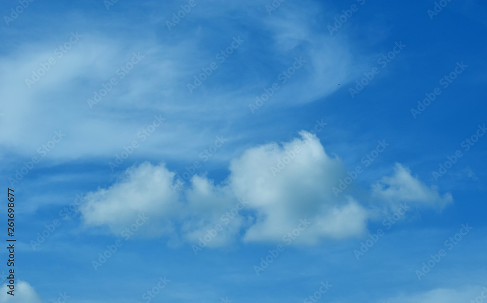 Blue sky  background and clouds for the background or enter text