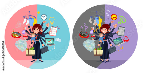 flat type Bad student girl_mulch task switch