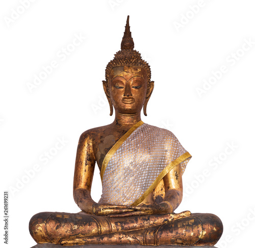 Canvas Print Buddha image used as amulets of Buddhism religion.