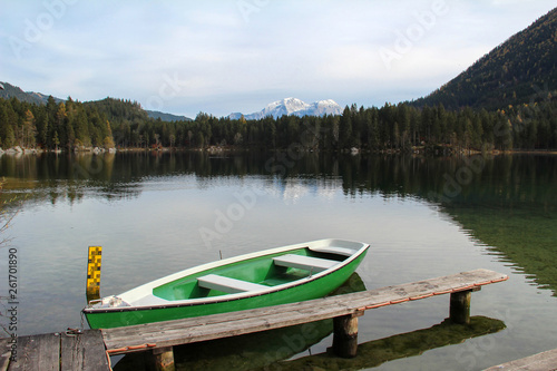 Scenic image at the Mountain lake Hintersee