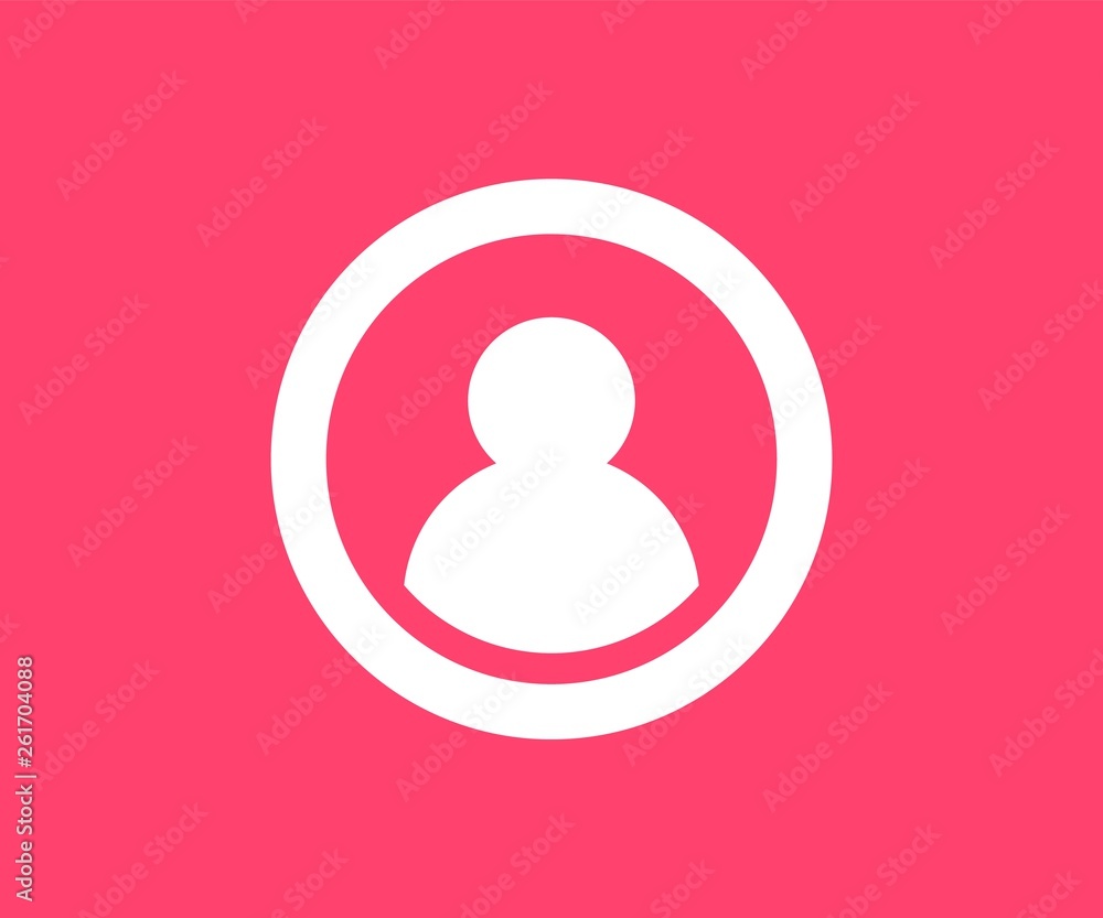 Avatar profile icon. Vector illustration in flat style. Avatar profile icon. Vector illustration in flat style.
