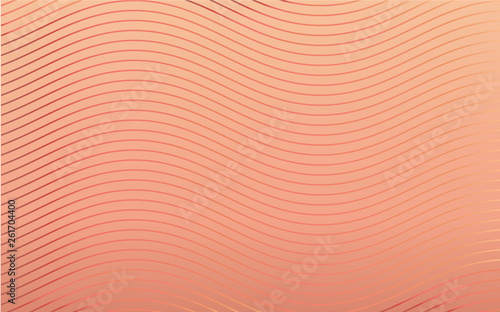 curve wave elegant pink gol...